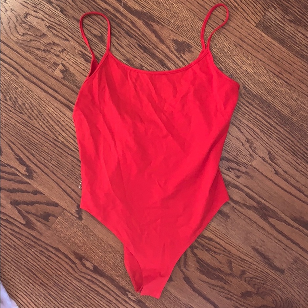NWT red bodysuit